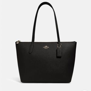Coach Zip Top Tote Black